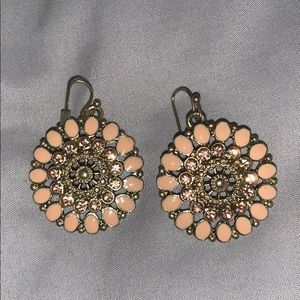 Francescas pink floral earrings